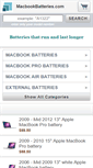 Mobile Screenshot of macbookbatteries.com